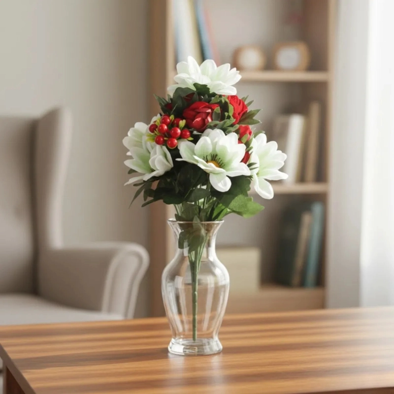 RAMO FLORAL ARTIFICIAL FRUTOS SILVESTRES DECORATIVO JHN - 9