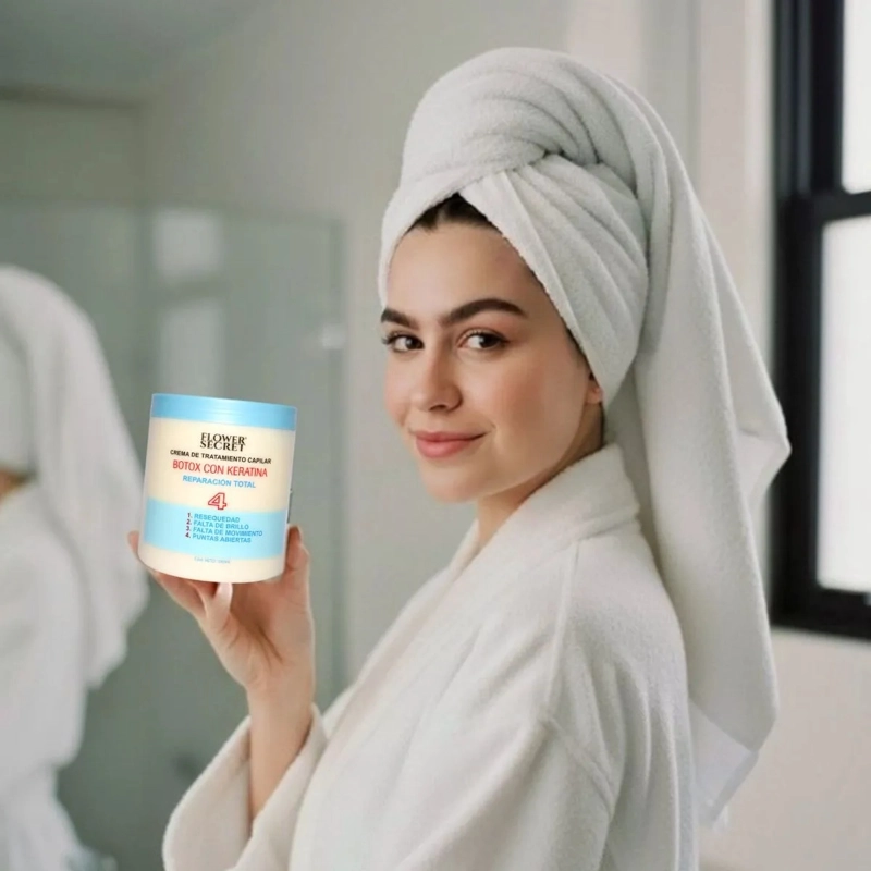 TRATAMIENTO CAPILAR BOTOX CON KERATINA REPACION TOTAL LAU - 8