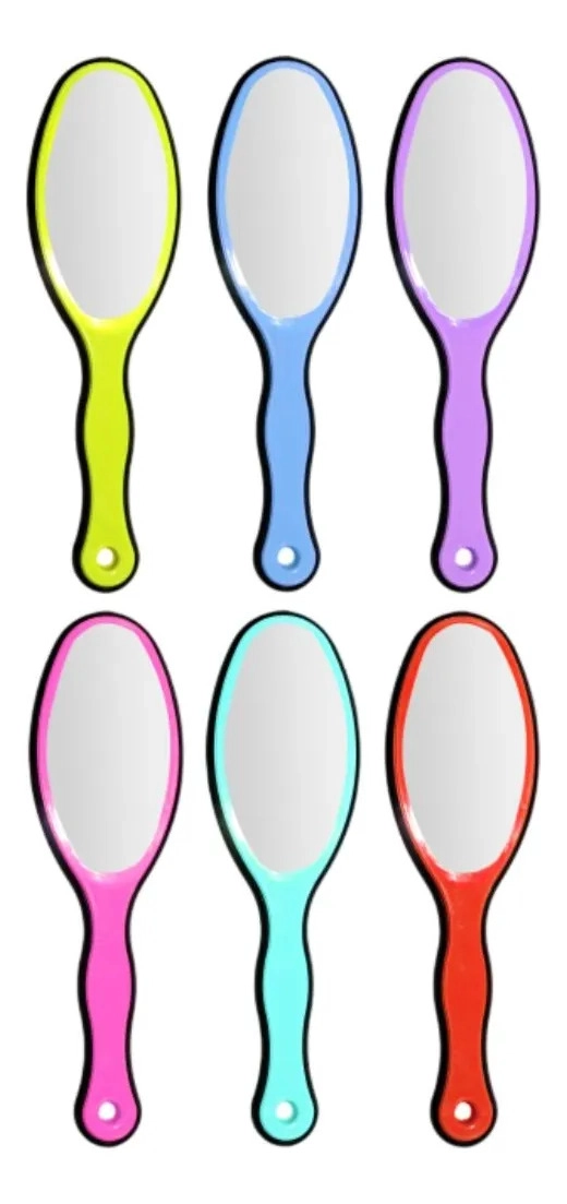 PAQ 12 CEPILLOS CON ESPEJO CERDAS SUAVE FLEXIBLE LAU - 3