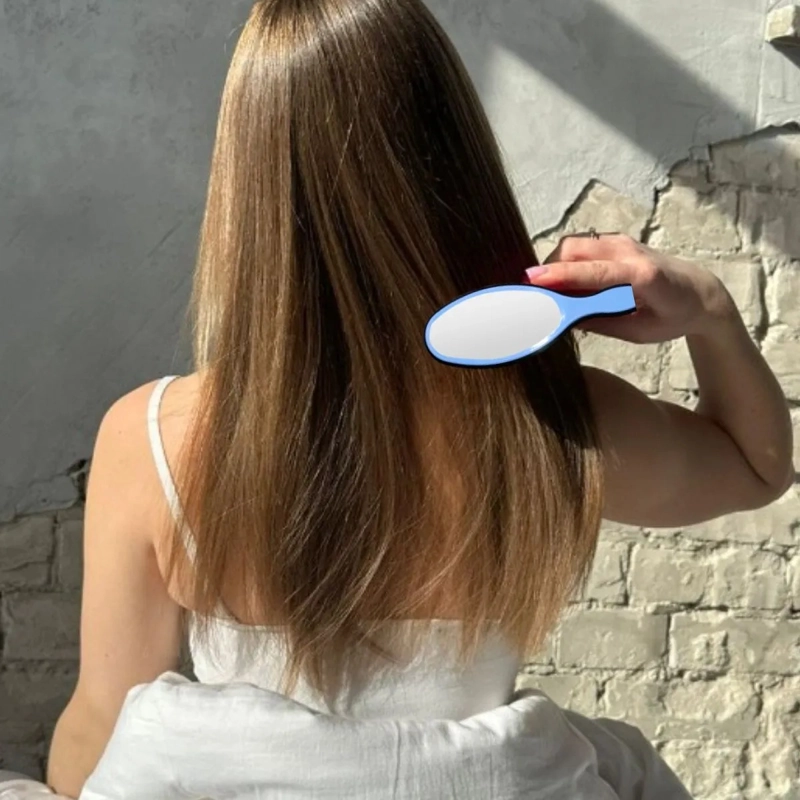 PAQ 12 CEPILLOS CON ESPEJO CERDAS SUAVE FLEXIBLE LAU - 9