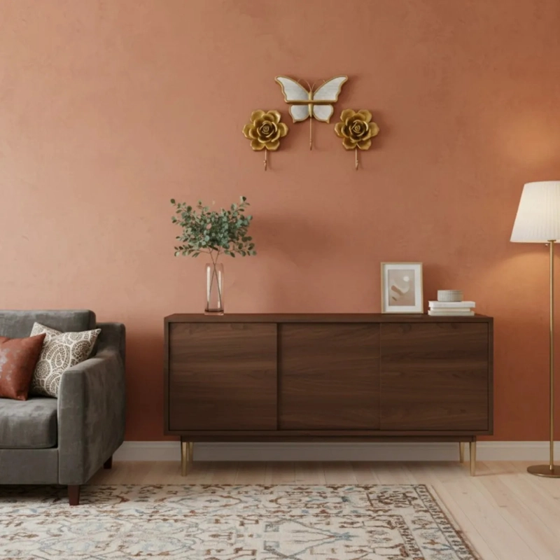 SET 3 PERCHERO DECORATIVO PARED GANCHO MARIPOSA ROSA JHN - 9