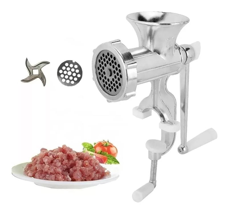 MOLEDORA PICADORA CARNE MANUAL PORTATIL HOGAR COCINA LAU - 6