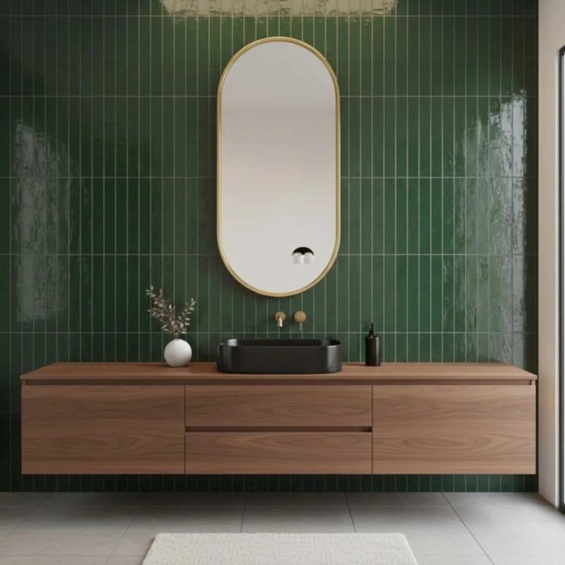 ESPEJO DECORATIVO PARED OVALADO ESTILO MINIMALISTA HOGAR JHN - 8