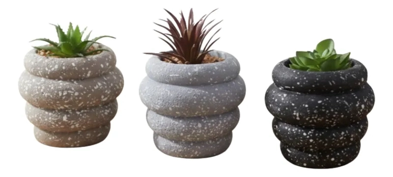 SET 2 PLANTA ARTIFICIAL DECORATIVA SUCULENTA NORDICA JHN - 3