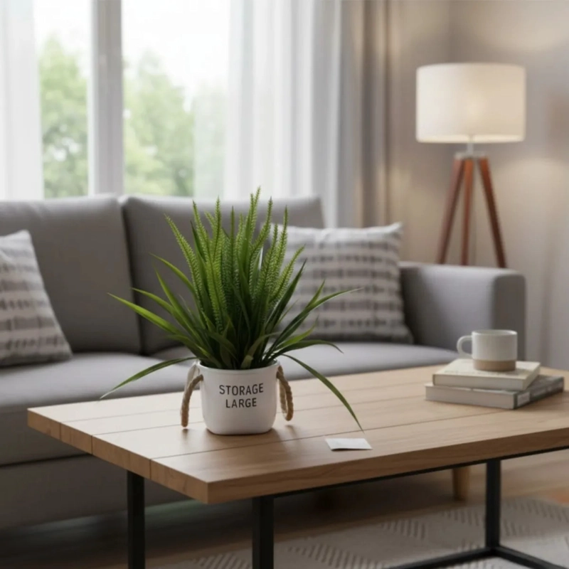 PLANTA ARTIFICIAL DECORATIVA FOLLAJE SILVESTRE REALISTA JHN - 8