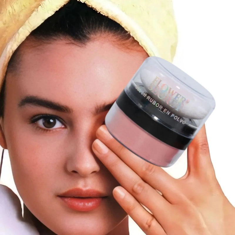 PACK 12 RUBOR POLVO BLUSH CON ESPONJA ACABADO NATURAL LAU - 3