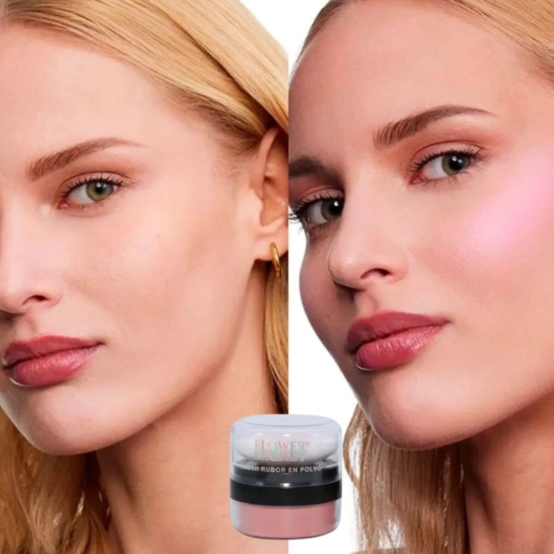 PACK 12 RUBOR POLVO BLUSH CON ESPONJA ACABADO NATURAL LAU - 8
