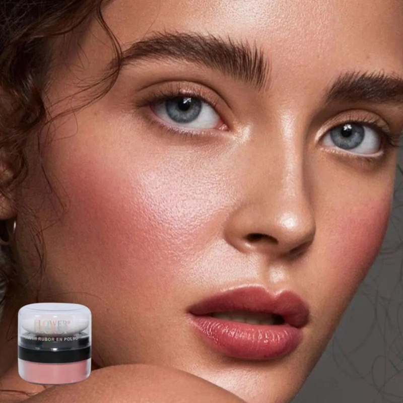 PACK 12 RUBOR POLVO BLUSH CON ESPONJA ACABADO NATURAL LAU - 9