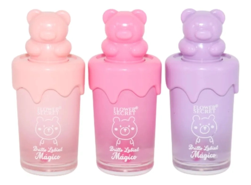 PACK DE 24 BRILLOS LABIALES MAGICO DISEÑO OSITO MAQUILLA LAU - 2