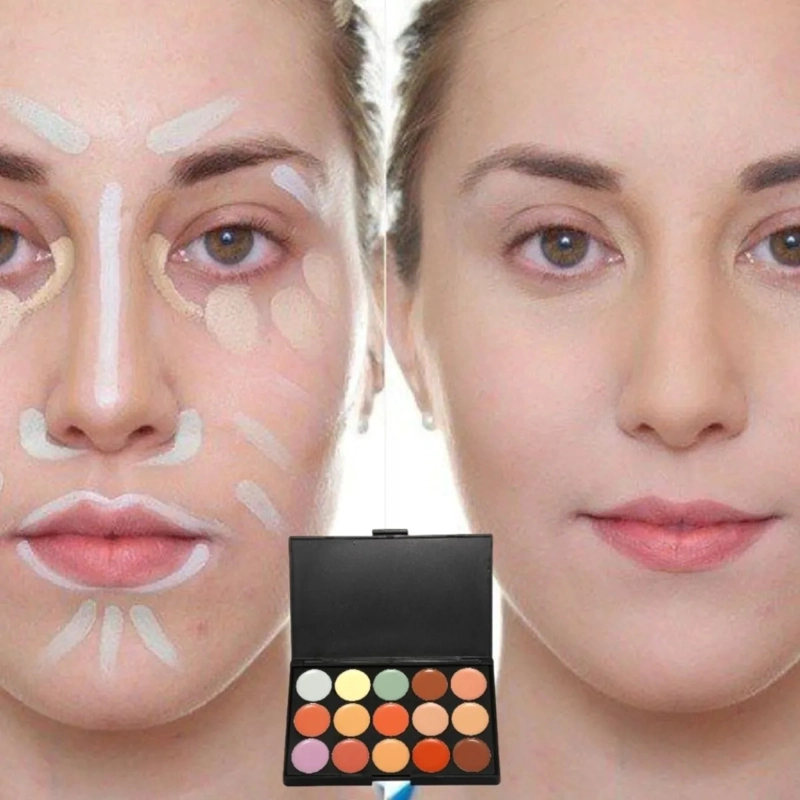 SET 2 CORRECTORES FACIAL 15 TONOS COBERTURA MEDIA LAU - 5