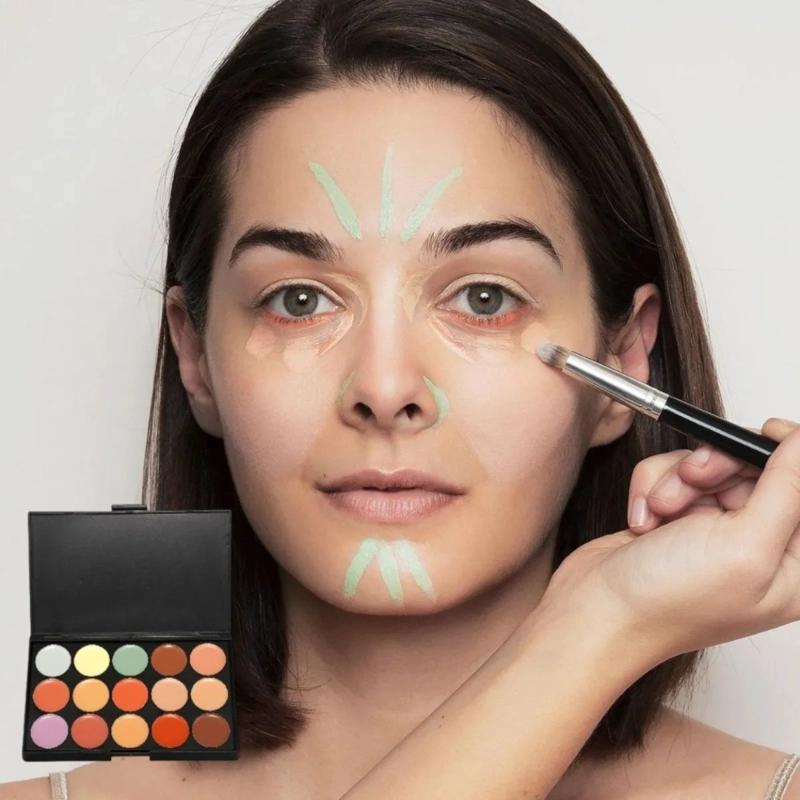 SET 2 CORRECTORES FACIAL 15 TONOS COBERTURA MEDIA LAU - 6