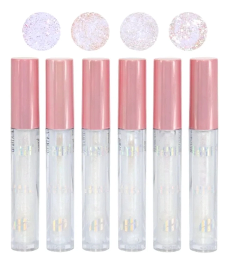 PACK 24 BRILLOS LABIALES HOLOGRAFICOS LUMINOSO BRILLANTE LAU - 2