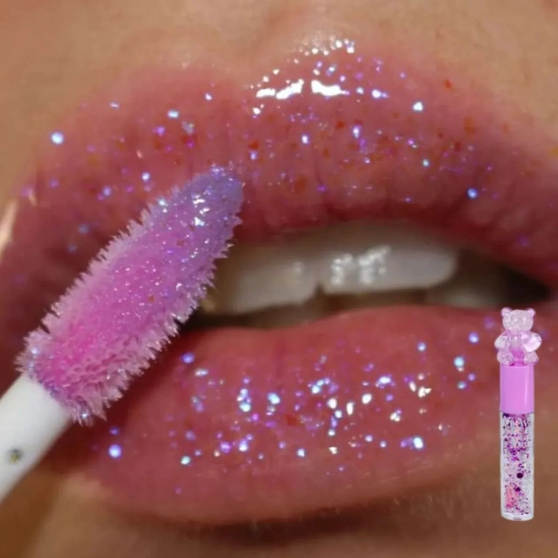 PACK 24 BRILLOS LABIALES AROMA FRUTAL GLITTER BELLEZA LAU - 1