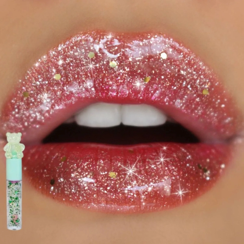 PACK 24 BRILLOS LABIALES AROMA FRUTAL GLITTER BELLEZA LAU - 7