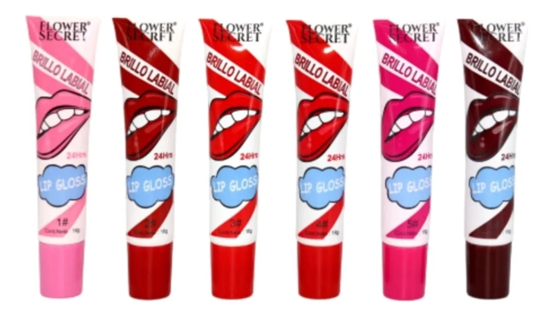 PACK 24 BRILLOS LABIALES TINTA DESPEGABLE LOOK VIBRANTE LAU - 2