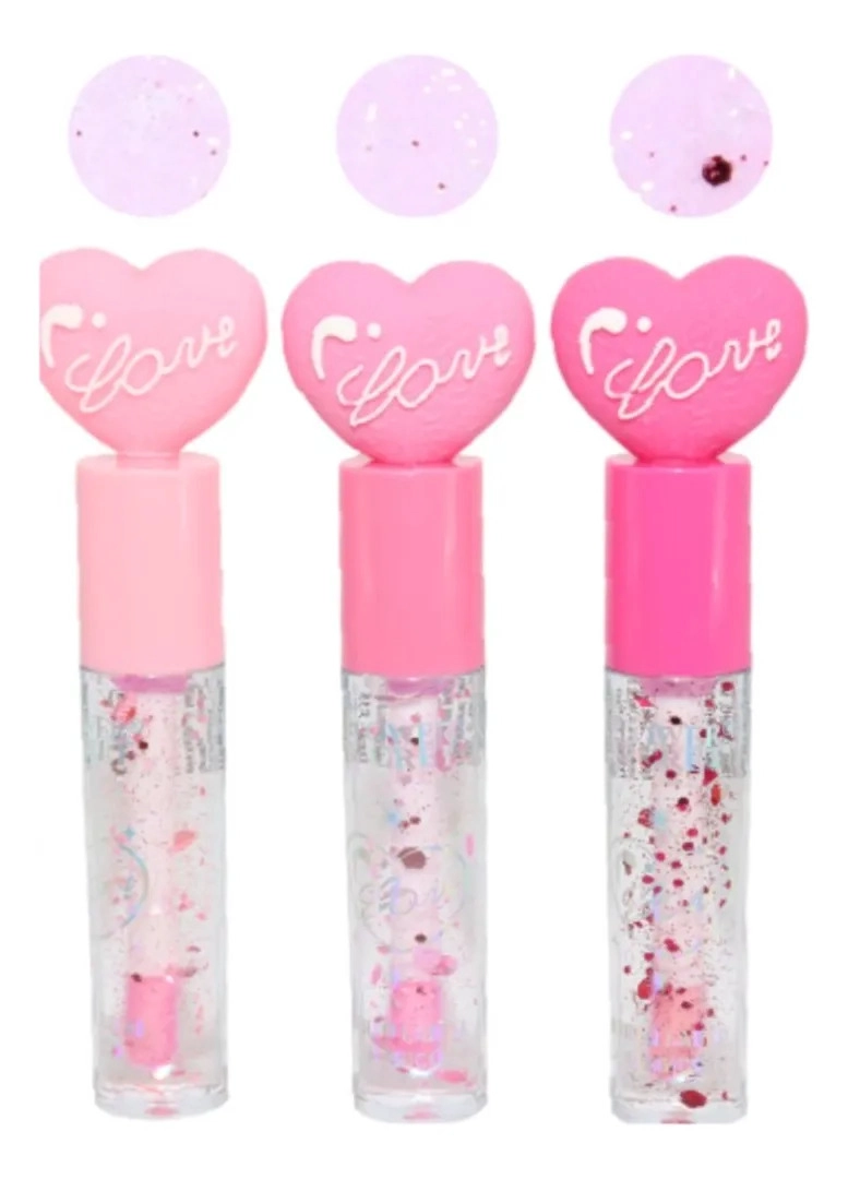 PACK 24 BRILLO LABIALES MAGICO CON GLITTER HIDRATANTE LAU - 4