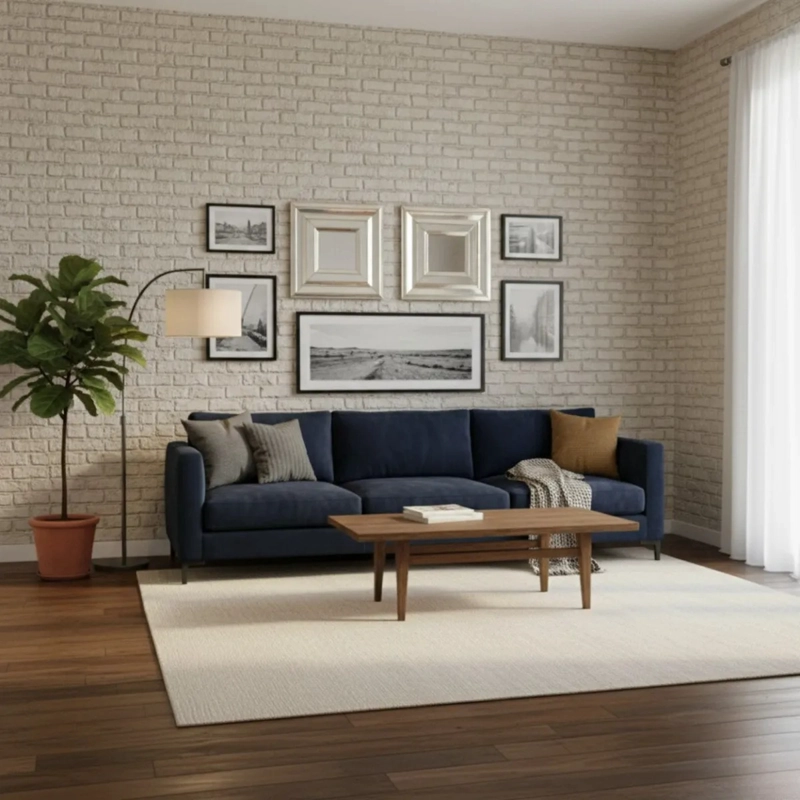 SET 2 ESPEJOS DECORATIVOS PARED DISEÑO ESCULTURAL AJ - 5