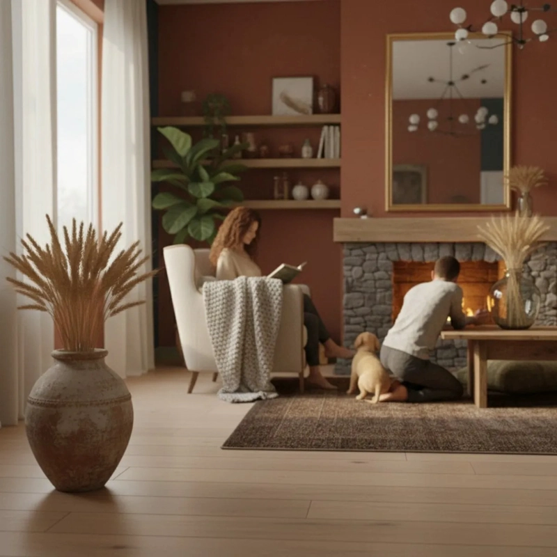 RAMO ESPIGAS SECAS NATURALES DECORACION ESTILO NORDICO AJ - 5