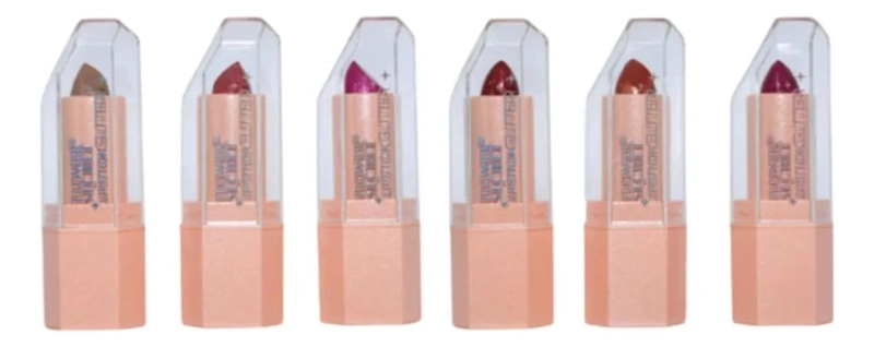 PAQ 24 LABIALES BARRA METALIZADO CREMOSO EFECTO VOLUMEN ALJ - 1