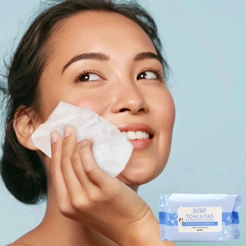 PAQ 7 TOALLITAS FACIAL DESMAQUILLA  AC.HIALURONICO LAU - 4