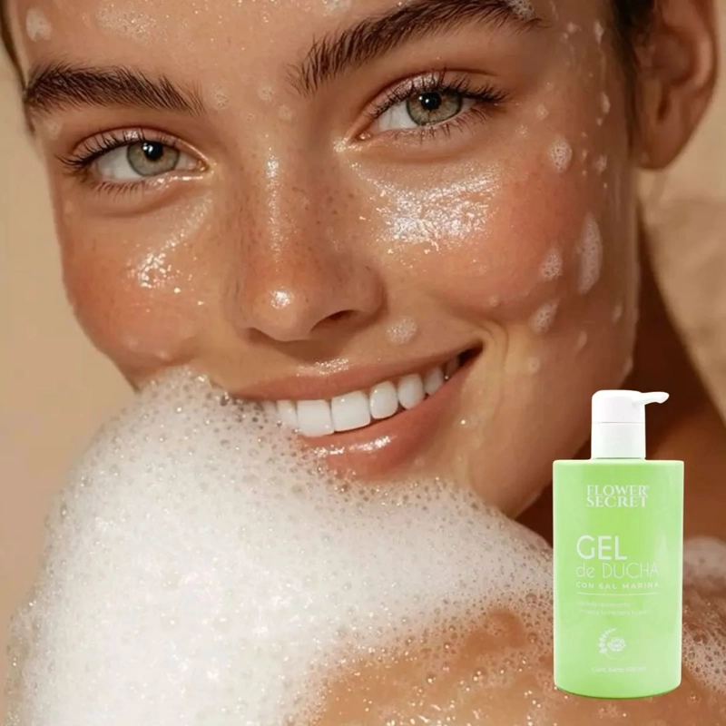 SET 3 GEL D DUCHA CORPORAL SAL MARINA AROMA ROSA LAVANDA LAU - 5