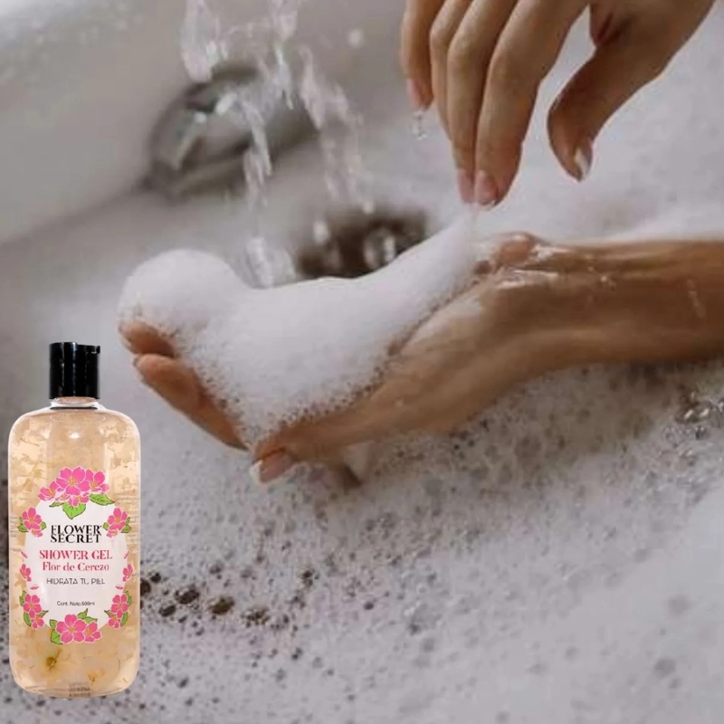 SET 4 GEL DE DUCHA FLOR DE CEREZO HIDRATA TU PIEL LAU - 7