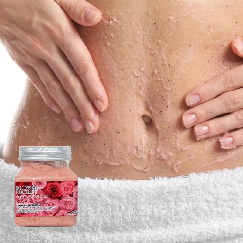 SET 3 CREMAS EXFOLIANTES CORPORAL VITAMINA C FRESAS LAU - 3