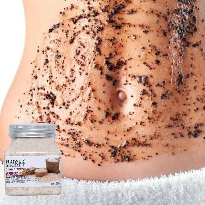 SET 3 CREMAS EXFOLIANTES CORPORAL ARROZ Y CAFE LIMPIEZA LAU - 6