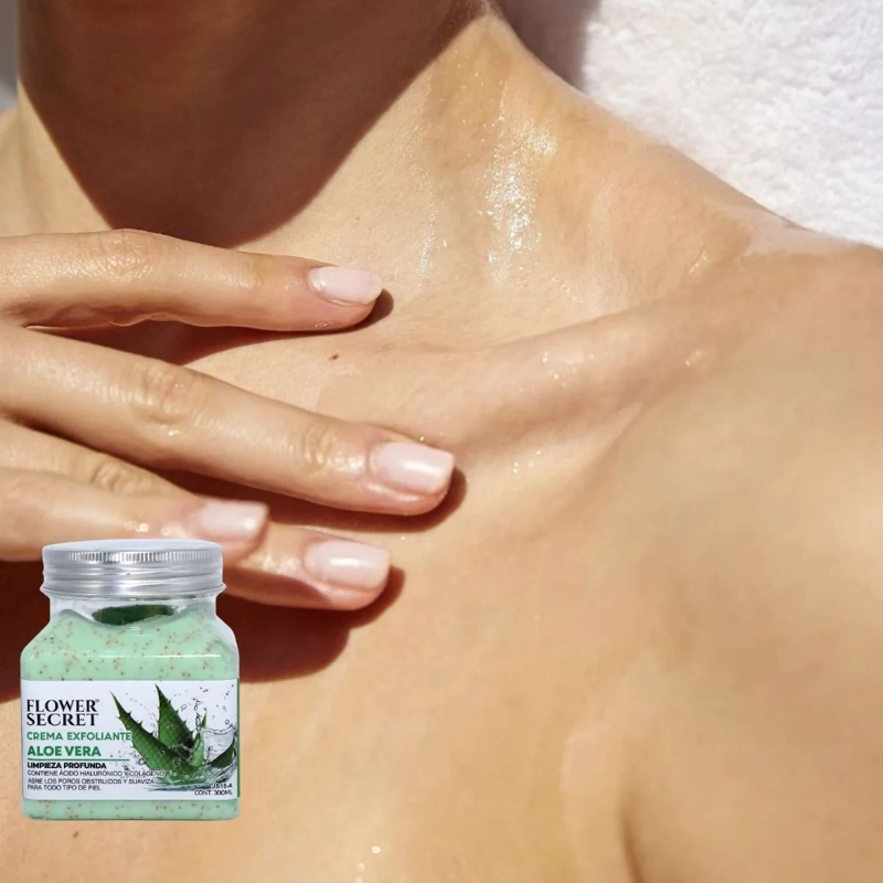 SET 3 CREMAS EXFOLIANTES CORPORAL ALOE, HIALURONICO LAU - 4