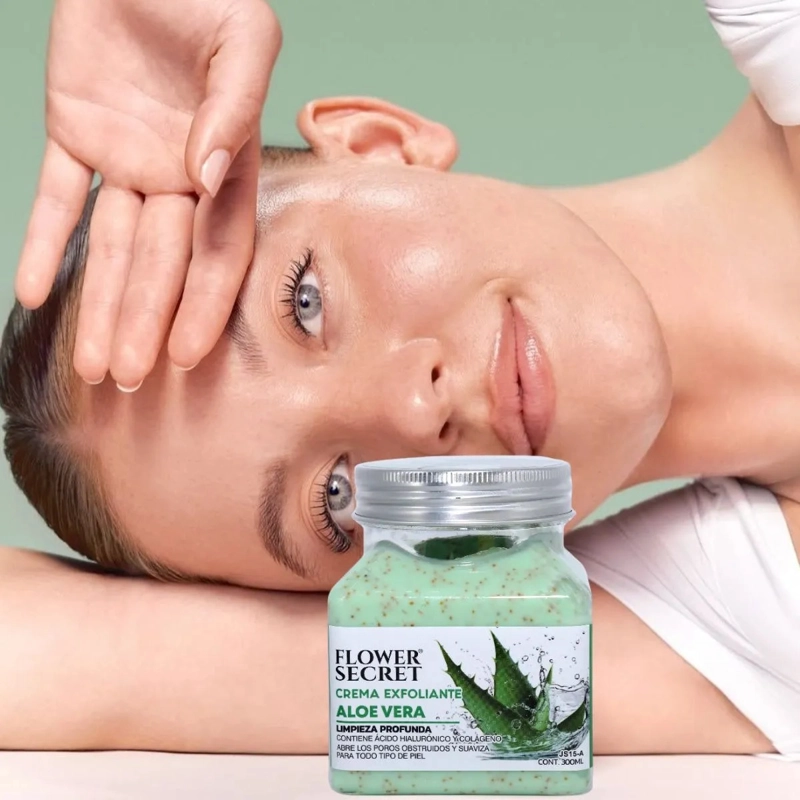 SET 3 CREMAS EXFOLIANTES CORPORAL ALOE, HIALURONICO LAU - 9