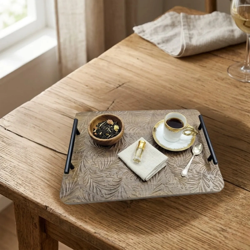 SET 2 BANDEJAS DECORATIVAS ASAS MODERNAS RELIEVE ALJ - 6