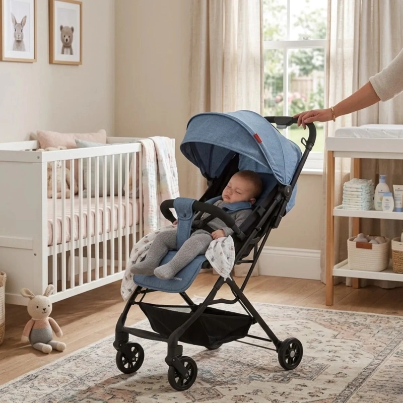COCHECITO BEBE  PASEO LIGERO RECLINABLE PLEGADO COMPACTO ALJ - 3