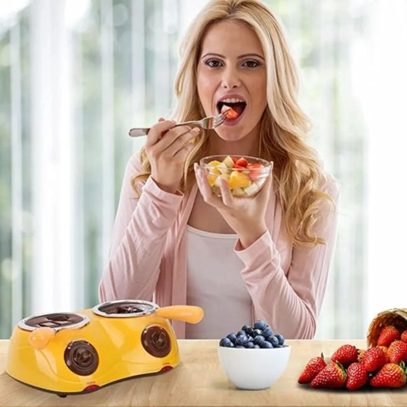 CHOCOLATERA DOBLE PROFESIONAL REPOSTERIA FONDUE ALJ - 4