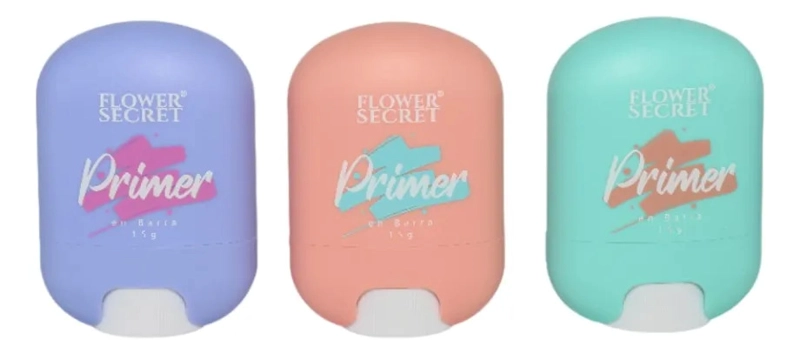 SET 3 PRIMER FACIAL BARRA 3 TONOS EFECTO PORCELANA ALJ - 2