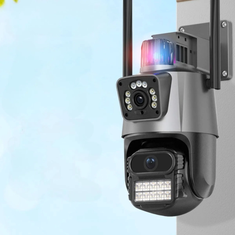 CAMARA SEGURIDAD WIFI DOBLE LENTE PTZ EXTERIOR ICSEE ALJ - 9