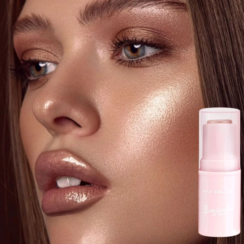 SET 2 ILUMINADORES BARRA GLOW MAQUILLAJE CREMOSO ALJ - 6