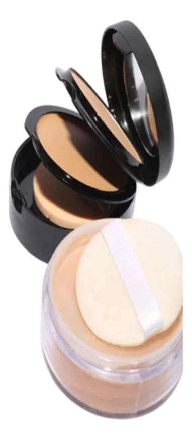 PACK 6 POLVO COMPACTOS FACIAL 3 EN 1 MATE MAQUILLAJE LAU - 4