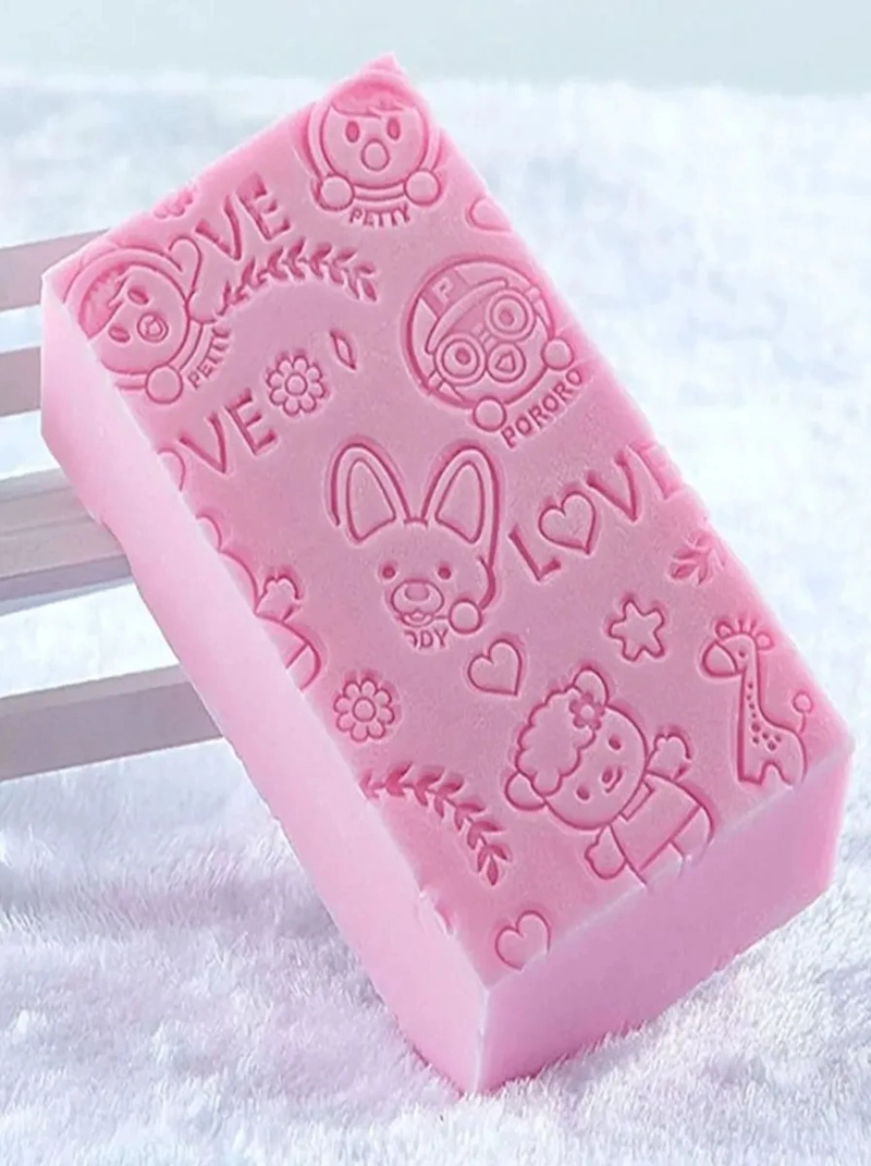 PACK 6 ESPONJAS EXFOLIANTES DE BAÑO DUCHA LIMPIEZA LAU - 9