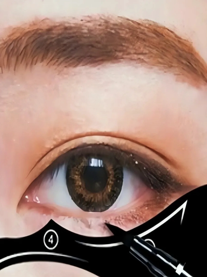 2 PAQ PLANTILLA GATO DELINEADOR OJOS MAQUILLAJE LAU - 10