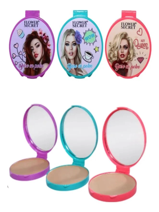 PACK 24 POLVOS BASE COMPACTO FACIAL MAQUILLAJE LAU - 1