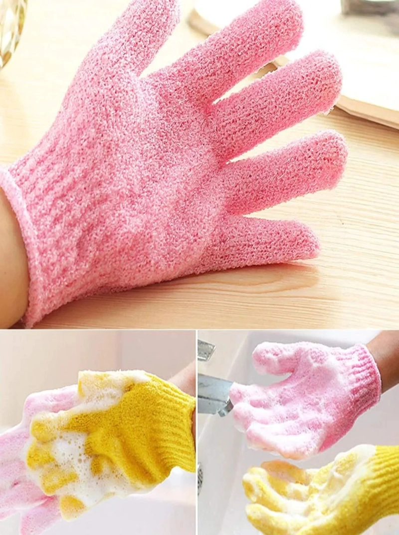PACK ESPONJA GUANTE EXFOLIANTE CORPORAL PARA BAÑO LAU - 5
