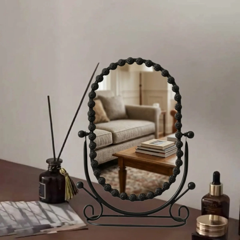 ESPEJO TOCADOR MESA BASCULANTE ESTILO VINTAGE RETRO ALJ - 9