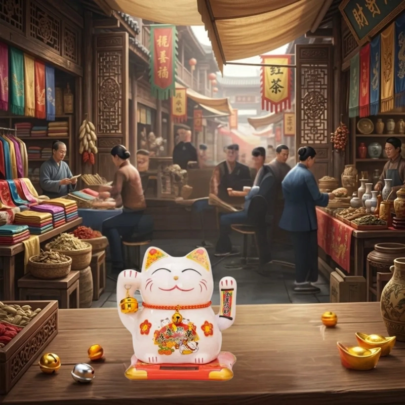 SET 4 GATOS SUERTE MANEKI NEKO PROSPERIDAD NEGOCIOS ALJ - 6