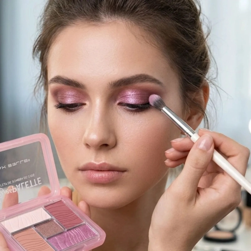 PALETA SOMBRAS OJOS 5 TONOS PIGMENTACION PROFESIONAL ALJ - 5