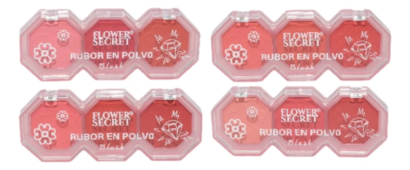 PAQ 24 PALETA RUBORES BRILLO ACABADO NATURAL DURADERO ALJ - 2