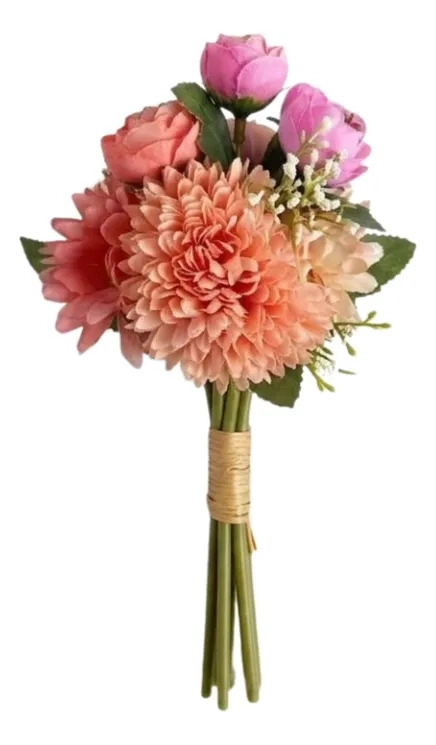 SET 3 RAMOS FLORES ARTIFICIALES CENTRO MESA DECORATIVO ALJ - 1