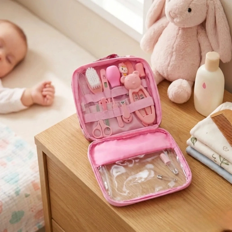 KIT CUIDADO BEBE  CORTAUÑAS TERMOMETRO ASPIRADOR NASAL ALJ - 9