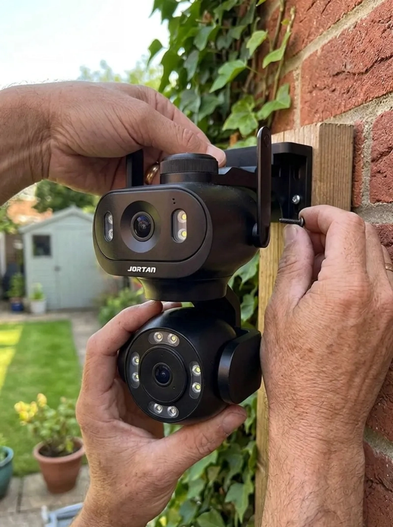 CAMARA SEGURIDAD IP DOBLE LENTE PTZ WIFI 5G EXTERIOR MV - 9