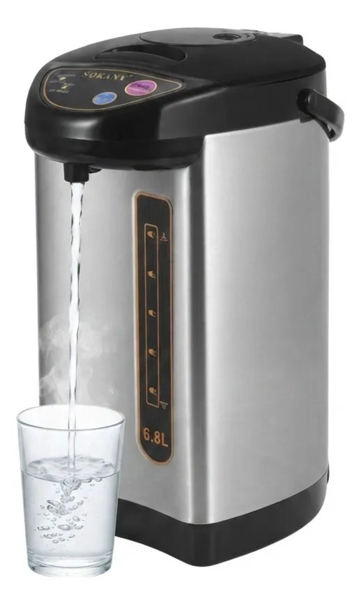 TERMO HERVIDOR ELE CTRICO 6.8 LITROS 800W ACERO INOXIDABLE MV - 1