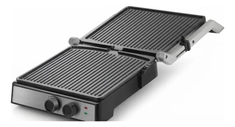PARRILLERA ELECTRICA TOSTADORA 2000W ANTIADHERENTE 180° MV - 1